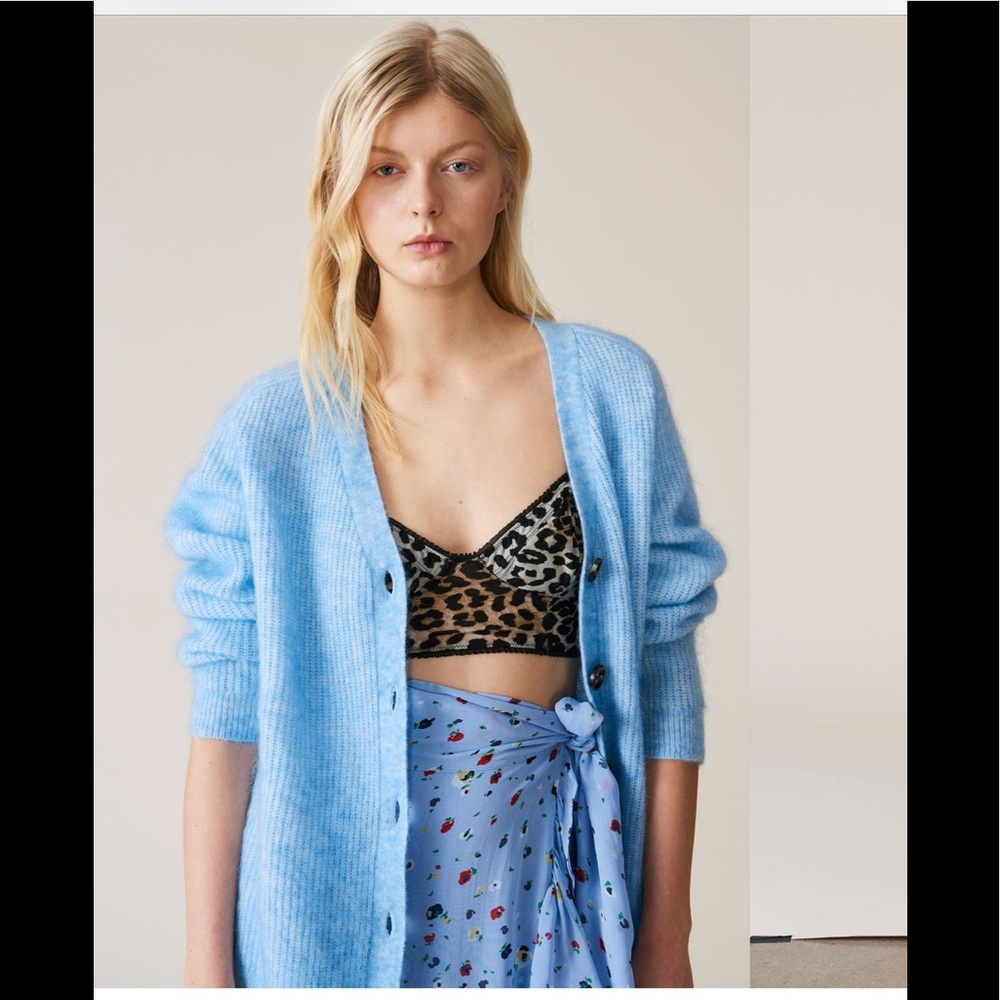 ✨SOLD✨NWT $280 GANNI EVANGLELISTA CARDIGAN BLUE S